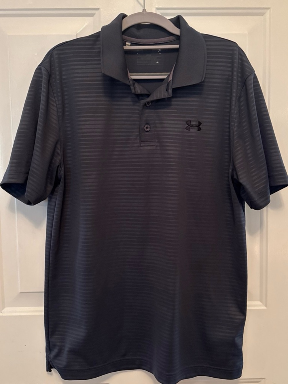 Under Armour Men’s Charcoal Striped Polo